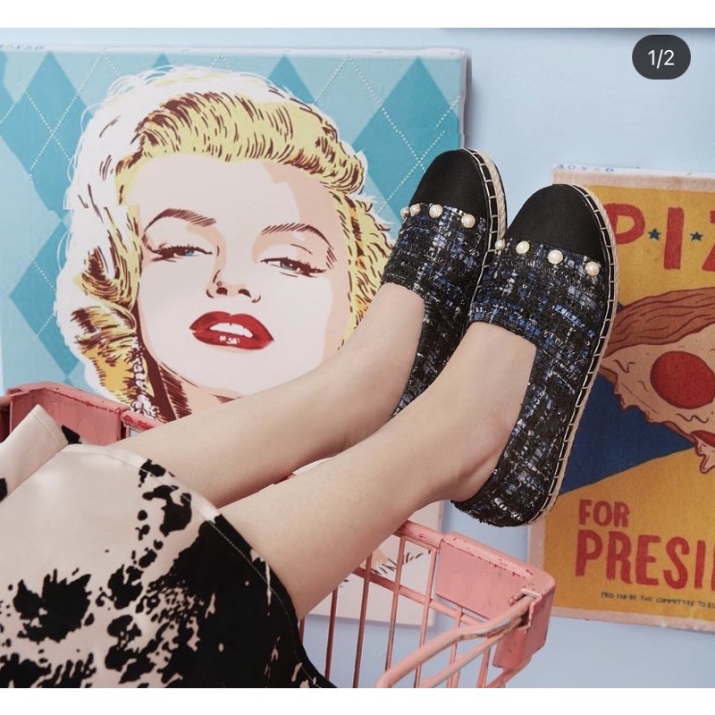 Sepatu Valencia By Enrica VBE Espadrilles In Navy Size 35