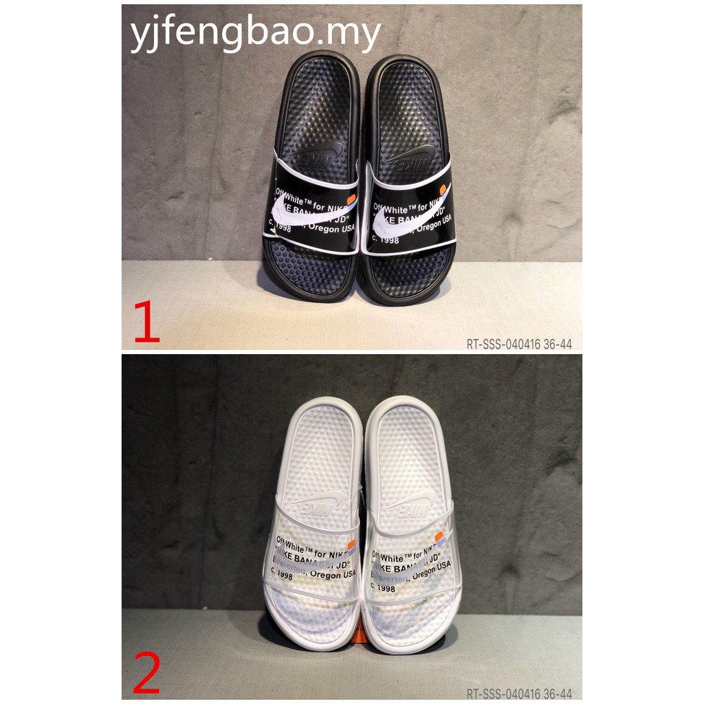 off white nike sliders