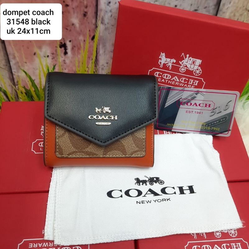 dompet coach lipat mini kode 1548,dompet coach free box