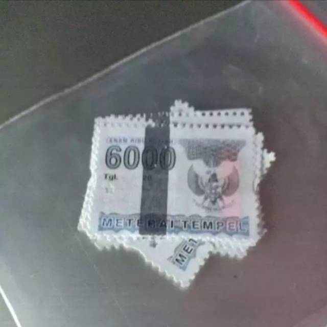 Materai matere 6000 tahun 2006 2009 lama asli