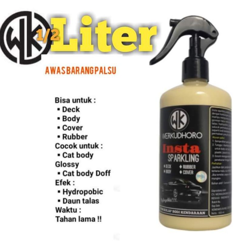 Pengkilap body mobil 1liter pelindung body semi coating daun talas body compount