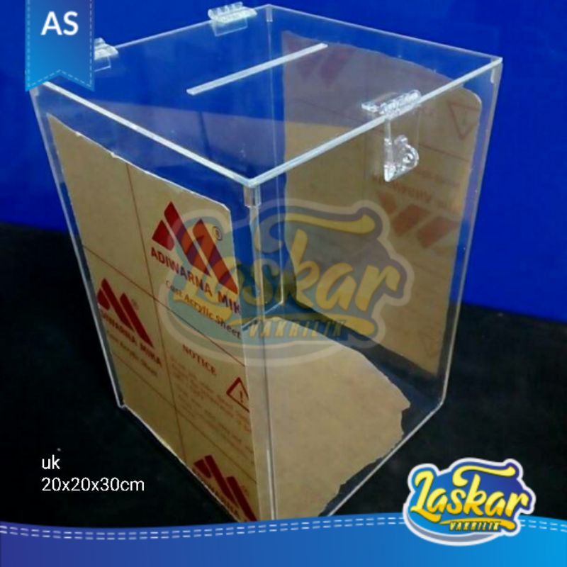 

Box undian/Acrylic kotak saran