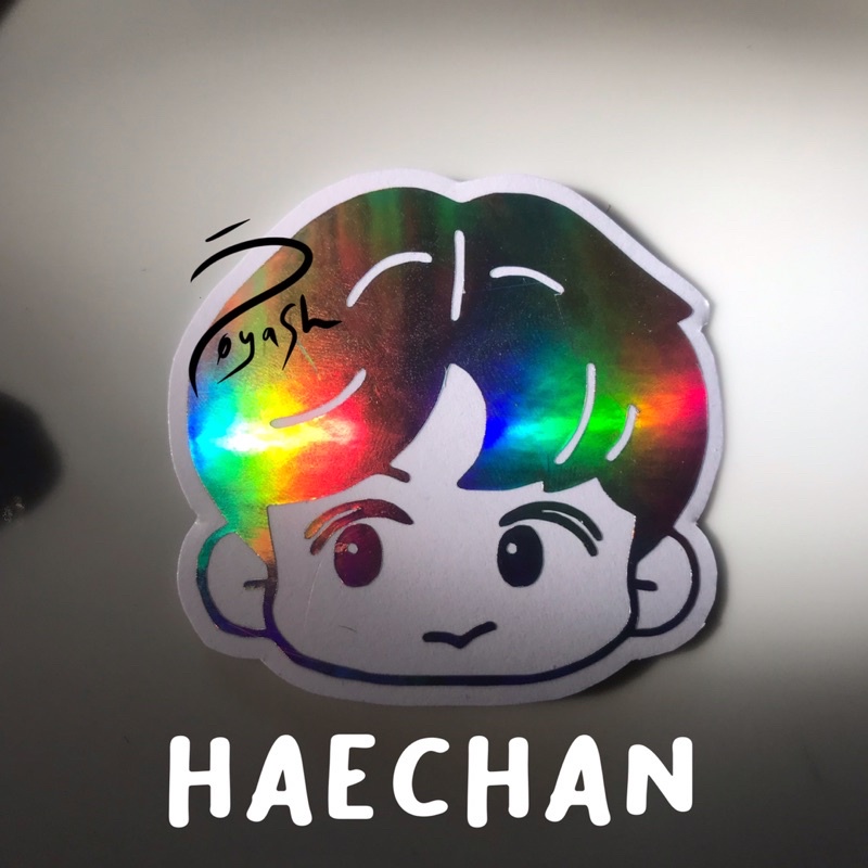 N C T CAFE 7 DREAM LIGHSTICK STICKER REFLECTIVE / STIKER HOLOGRAM N C T