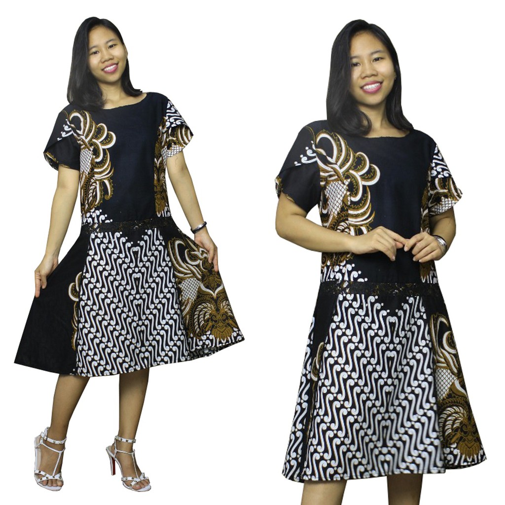 SB Collection Dress Midi Angel Terusan Batik Wanita