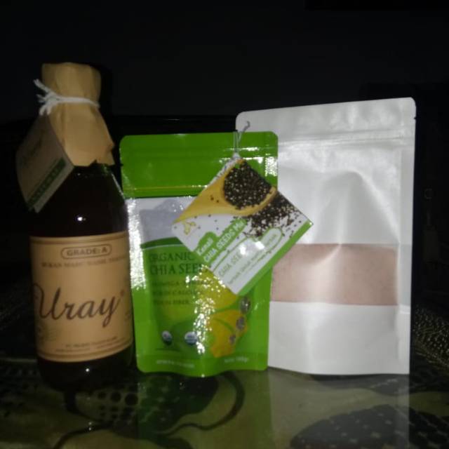 

Paket menu JSR / madu uray / chiaseed chia seed / garam himalaya /himalaya salt /himsalt