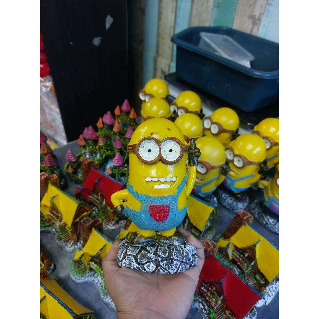 MINIATUR - Hiasan Aquarium - Minion