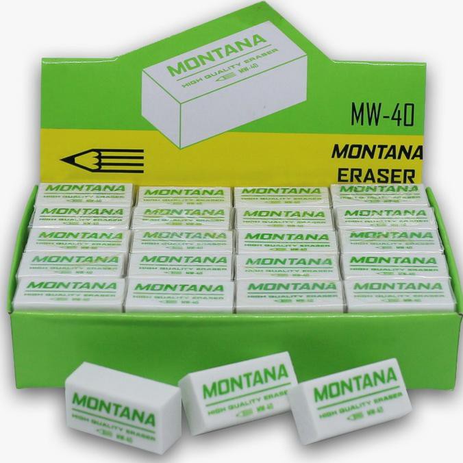 

Eraser / Penghapus Montana MW-40 / 1 BOX 40 PCS LIMITED EDITION