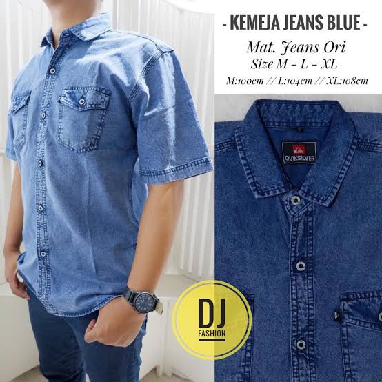 KEMEJA PENDEK SOFTJEANS JEANS PREMIUM FADIO BIOBLITZ