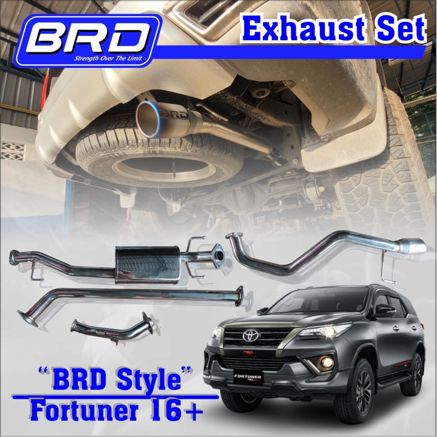 Exhaust BRD Thai Knalpot Full System BRD Fortuner Reborn VRZ 2GD