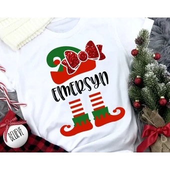 MYSTIQUE.ID-BAJU KAOS NATAL EMERSYN T-SHIRT LUCU DAN AESTHETIC