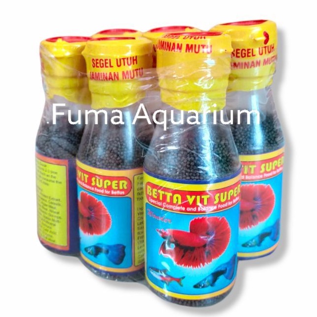 Jual Betta Vit Super Makanan Ikan Pakan Ikan Pellet Ikan Apung Kemasan