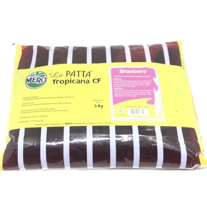 

selai pasta lepata cf strawberry 5kg / selai stroberi