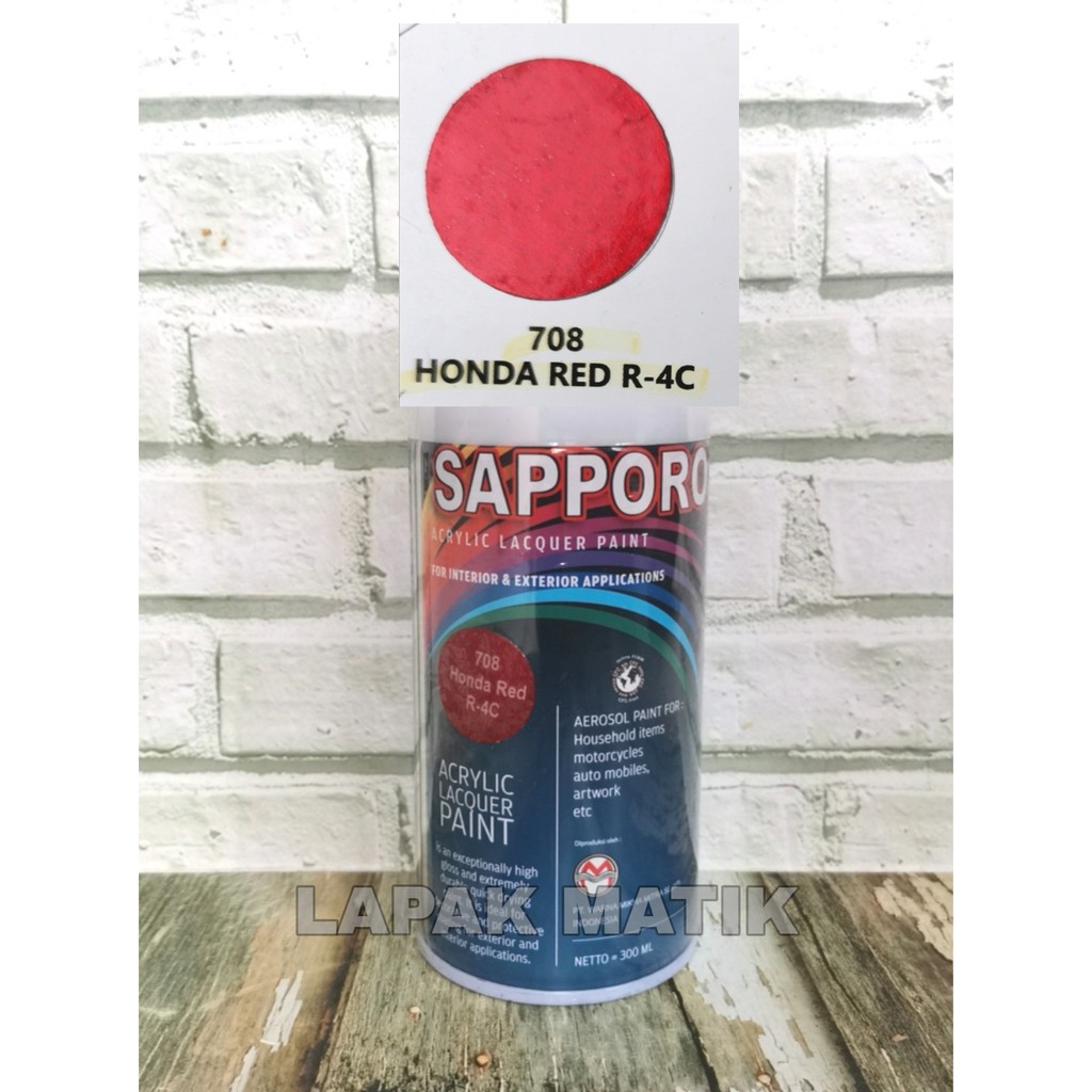 Pilok Sapporo MERAH CANDY HONDA RED 708 300mL