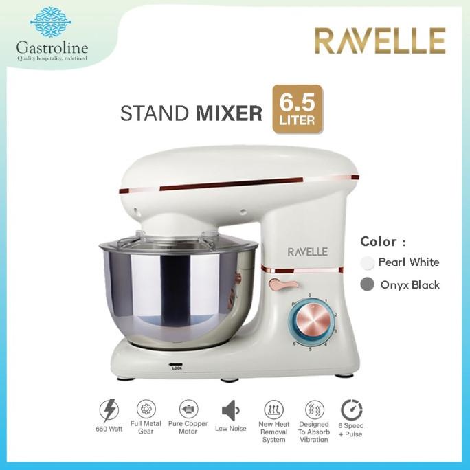 Ravelle Stand Mixer 6,5 L - Standing Mixer - Ravelle - Pearl White