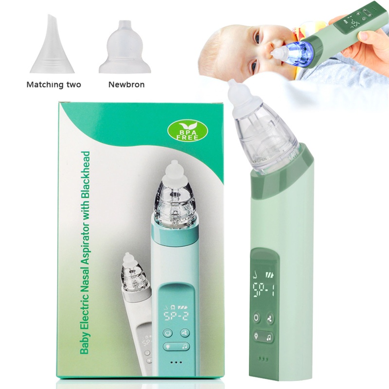 Mary Alat Penyedot Ingus / Pembersih Hidung Elektrik Adjustable USB Rechargeable Bahan Silikon Untuk Bayi