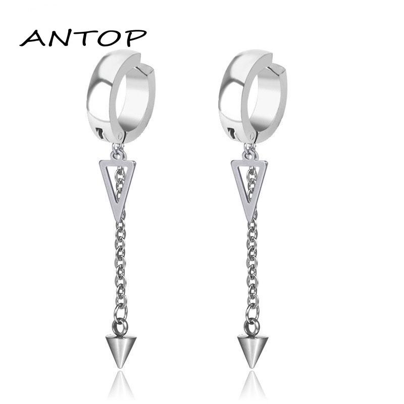 1 Pc Anting Salib Jepit / Anting Pria Cowok Jepit /Tindik Fake Piercing ANTOP