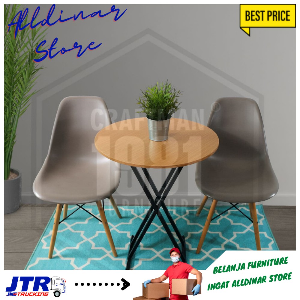 Meja Lipat Bulat Meja Makan Bulat Round Table Meja Cafe