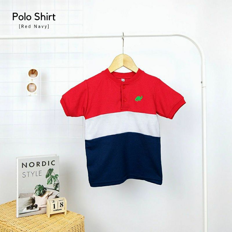 Kaos Polo Anak/Polo Shirt tree tone/Kaos polo anak 3 warna