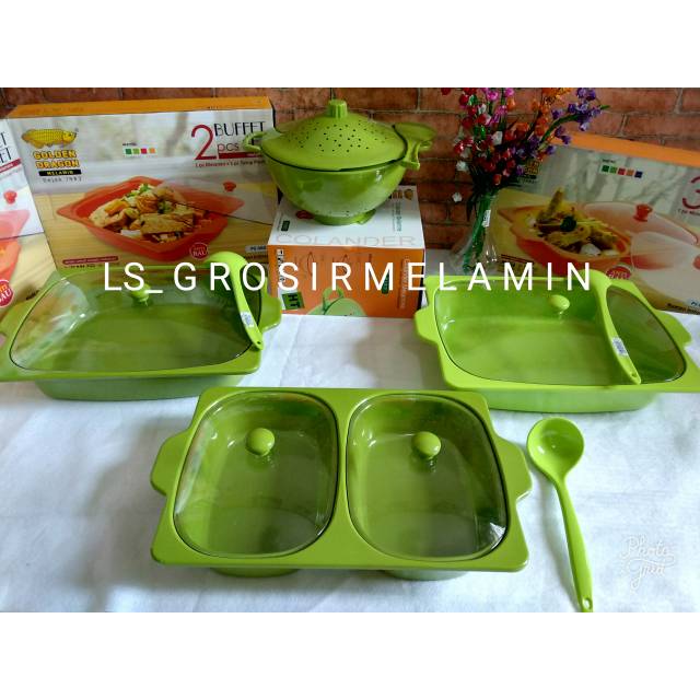 set prasmanan melamin jumbo/prasmanan melamin goldendragon/wadah saji