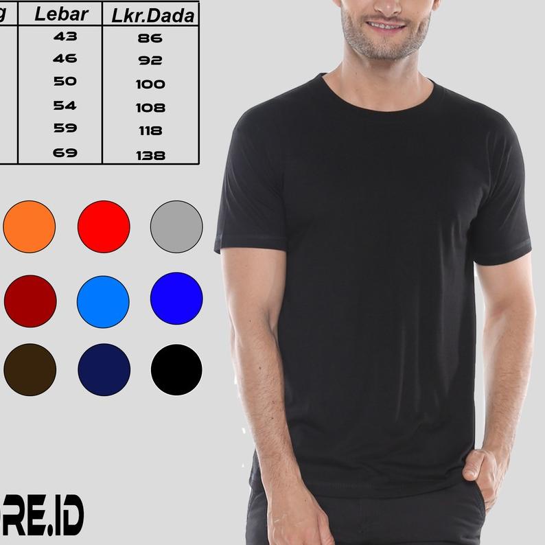 [PROMO, LANGSUNG DARI PABRIK] KAOS POLOS KATUN BAMBU [COTTON BAMBOO] | S-XL ✿