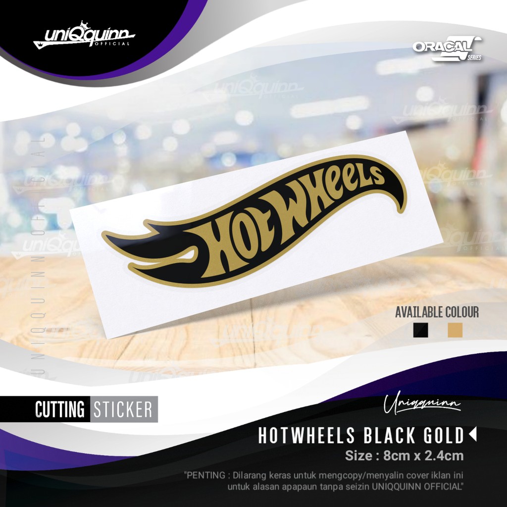 

UQ Cutting Sticker Hotwheels | Stiker Hot Wheels Gold | Stiker Keren | Stiker Murah |Stiker Mainan