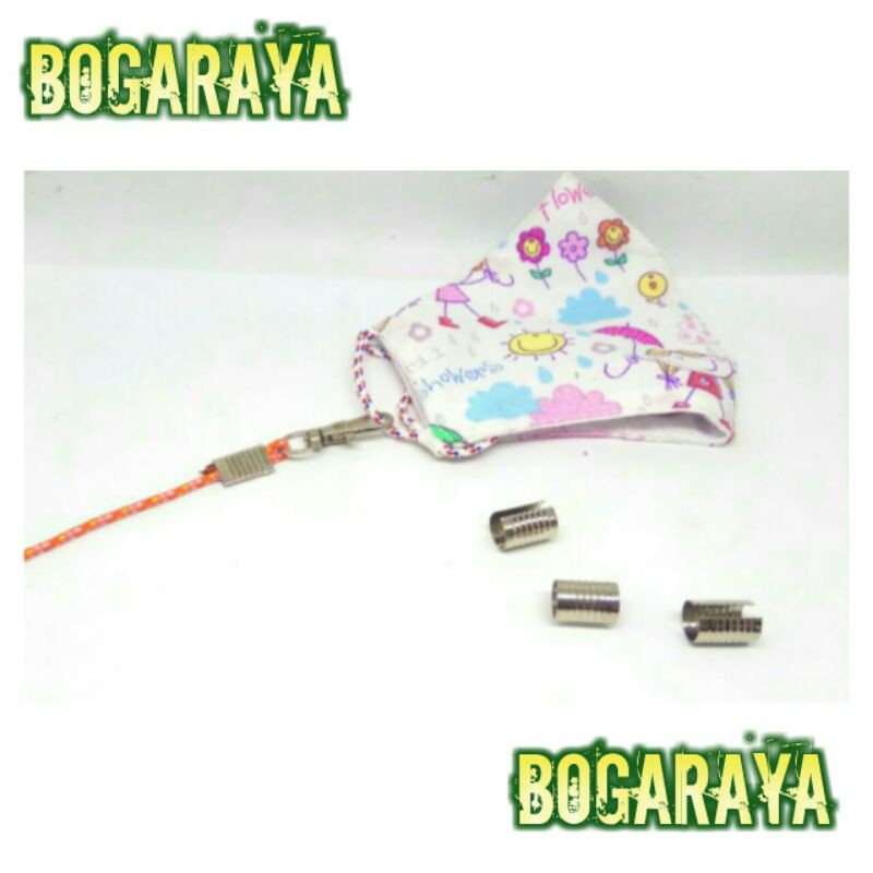 (1 pack) Klep penjepit tali bulat bentuk drum bisa untuk tali 2mm - 1 cm | klep penjepit bentuk drum