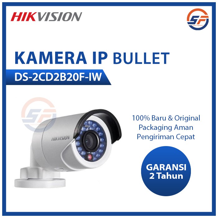 HIKVISION CCTV Bullet 2MP DS-2CD2B20F-IW IP Kamera CCTV