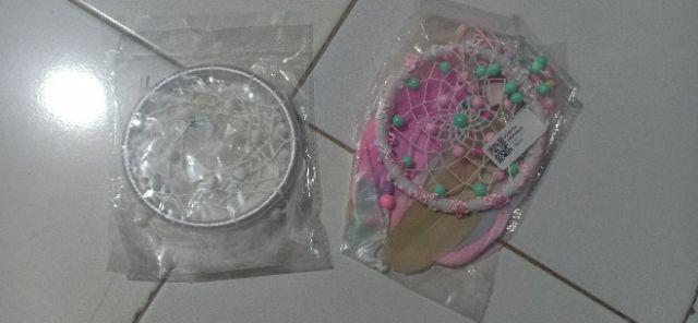  Gantungan  Dream Catcher Mini dengan Hiasan  Lonceng Angin  