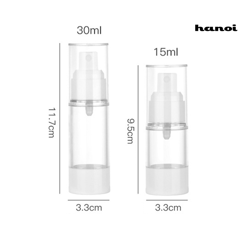 HQTM_Bottle Easy-using Exquisite Transparent Refillable Travel Bottle for Home