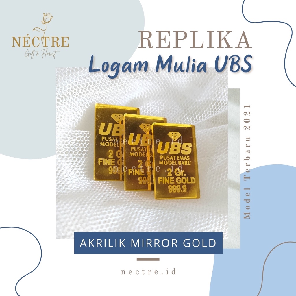 [𝐍𝐄𝐂𝐓𝐑𝐄] REPLIKA Emas UBS 24K - DUMMY Logam Mulia