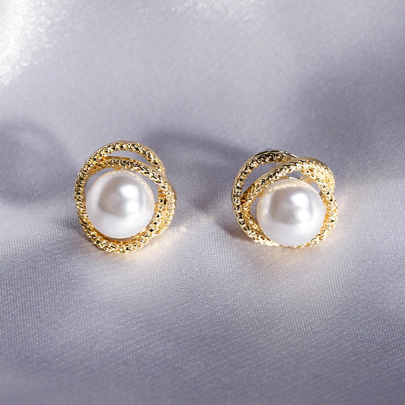 Anting Tusuk Sterling Silver 925 Dengan Mutiara Warna Permen Untuk Wanita