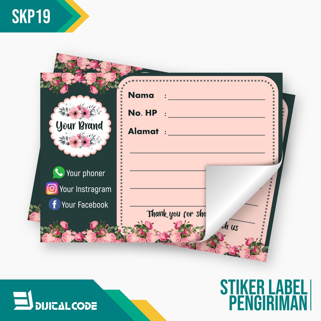 

SKP19 Stiker Label Pengiriman Paket Online Shop Olshop