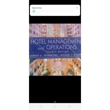 

hotel management and operations 4th edition by Denneny