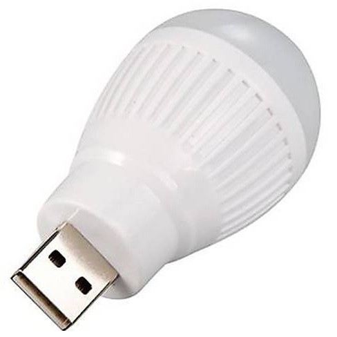 Bohlam Bulb Lamp LED Lampu Mini colok USB 5V Senter Baca Darurat