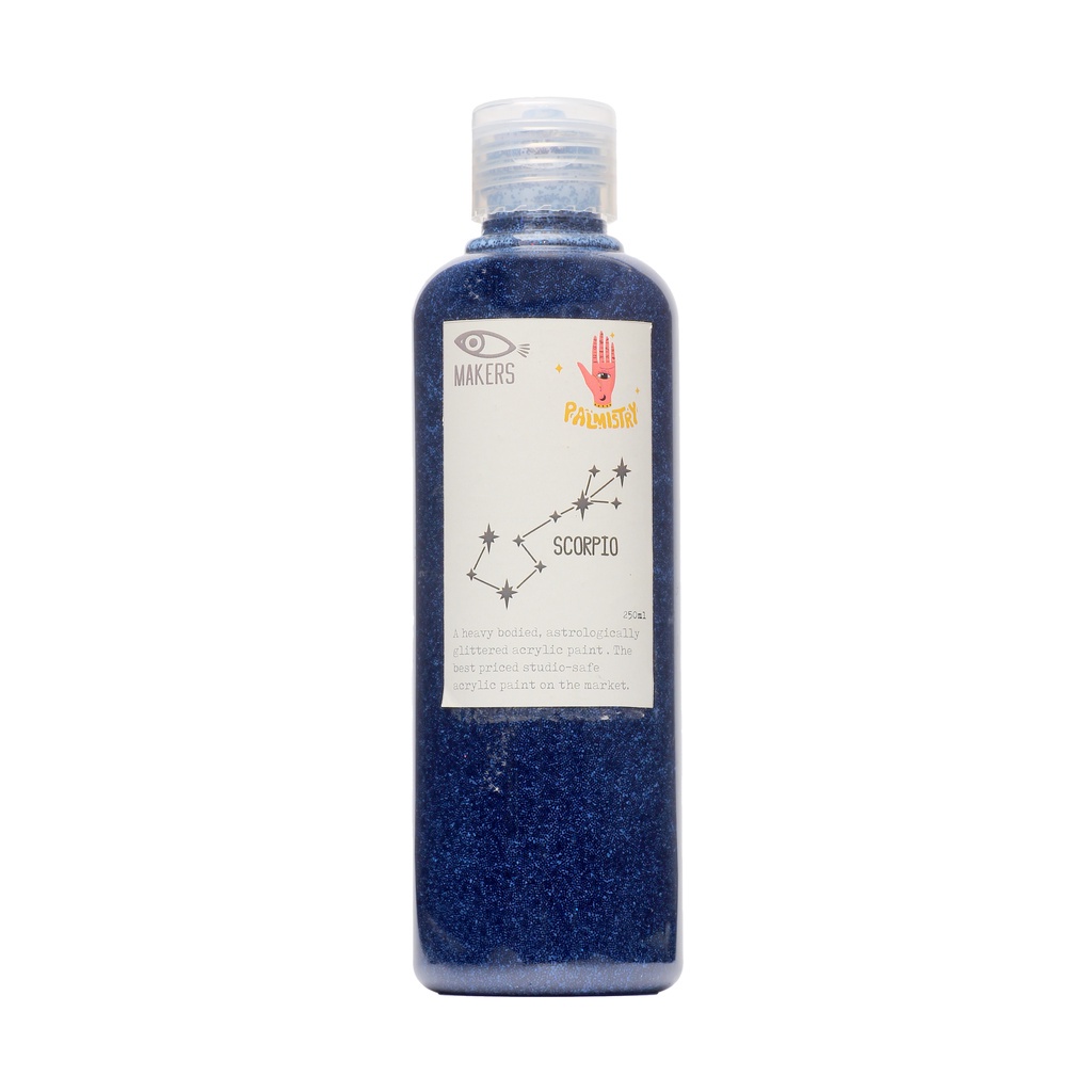 

Transparent Glitter Paint -Scorpio (Black) 250 ml by MAKERS