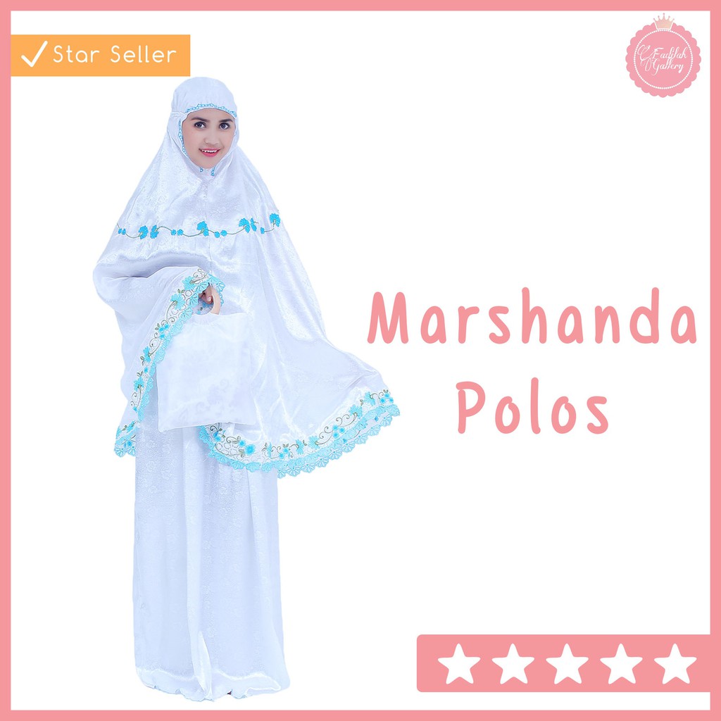 Mukena Dewasa Semi Sutra Marshanda Ori – Mukena Bordir Renda By Fadilah Gallery