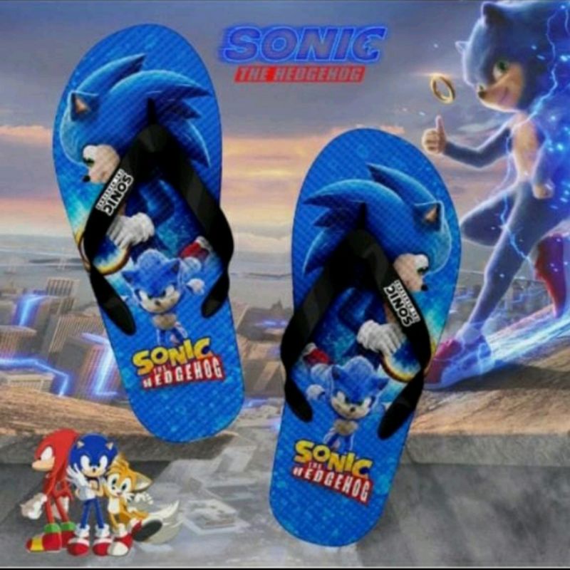 Sandal Jepit Anak motif SONIC