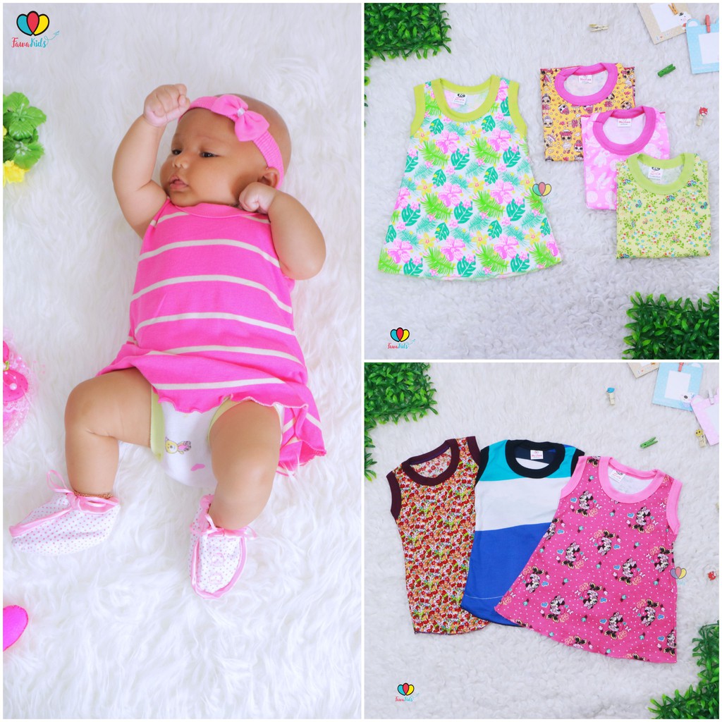Dress Kensi Bayi  uk 0 12 Bulan  Baju  Tidur  Baby Adem 