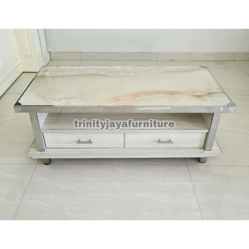 Meja Tamu Meja Sofa Granite Kombinasi HPL/trinityjayafurniture