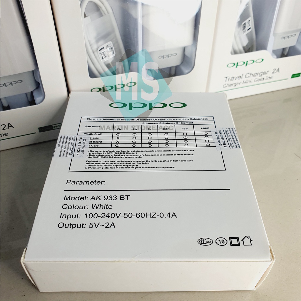 Charger Oppo Original Fast Charging 5V 2A / Charger Oppo F7 F5 F3 F1plus F1s A7 A3s A71 A83 A37