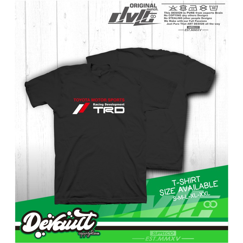 Kaos / T-shirt Toyota Racing Development (TRD) V.2 Logo Murah  -MD Cloth