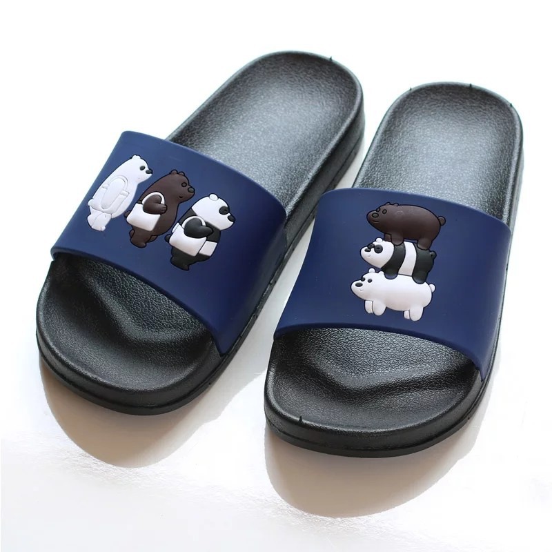 SANDAL WANITA karet karakter we bare bears