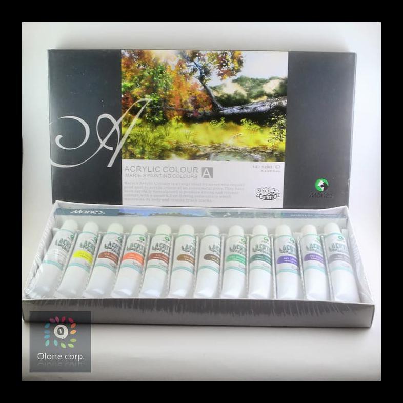 

BARU CAT AKRILIK MARIE'S (12 ACRYLIC COLOUR) PERALATAN MELUKIS MURAH MERIAH