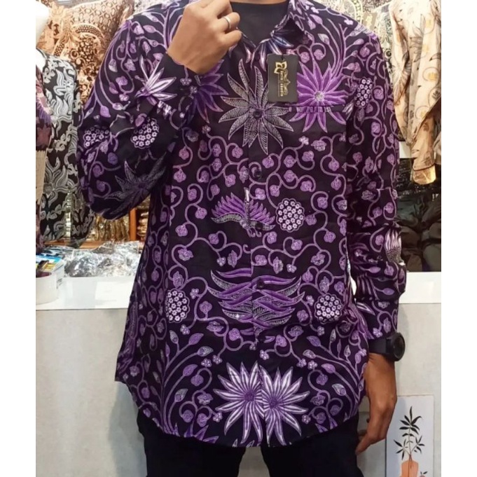 Baju Batik Pria Katun Premium Pendek Panjang Seragam Motif Terbaru Modern Size M L XL XXL XXXl