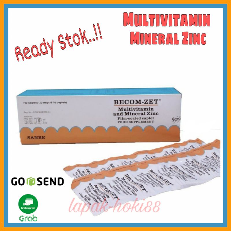 Multivitamin Mineral BECOM-ZET 1 Box 100 Tablet