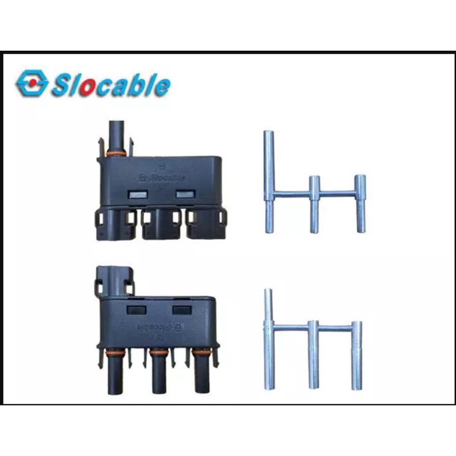 Slocable MC4 Branch Parallel 1 to 2 / 1 to 3 Solar Panel PV 50A Cabang 1 ke 2 / 1 ke 3