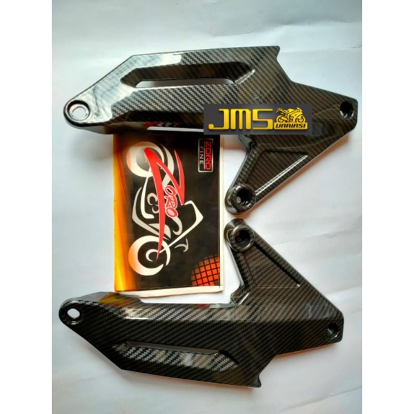 cover tutup carbon step pijakan belakang honda adv 150 zoro