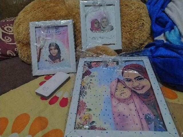 Kado Wisuda, Ulang Tahun, Pembicara, Anniversary Artwork Ilustrasi + Desain Foto+cetak+bingkai 6r