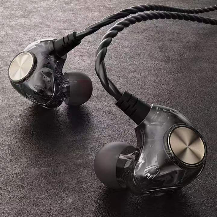 K1 Earphone In Ear HIFI Subwoofer Dengan Kabel + Mic + Jack 3.5mm Untuk Olahraga