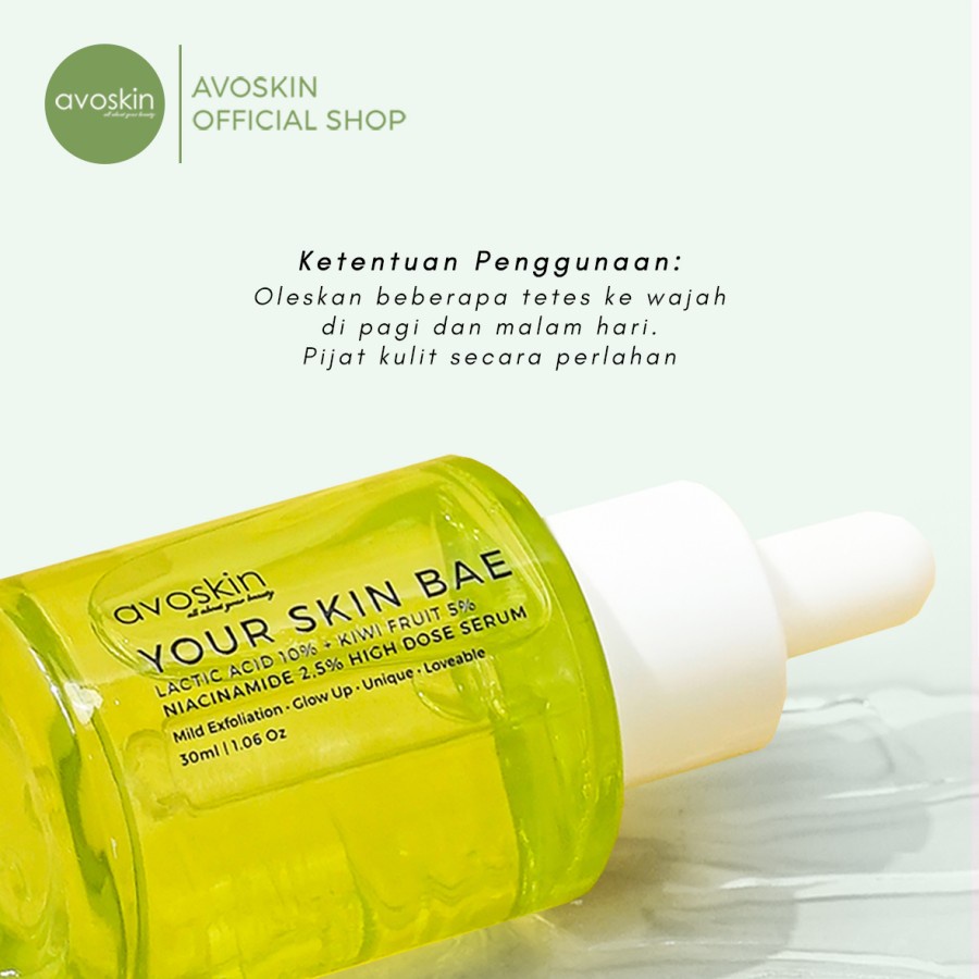 Avoskin Your Skin Bae Lactic Acid 10% + Kiwi Extract 5% + Niacinamide
